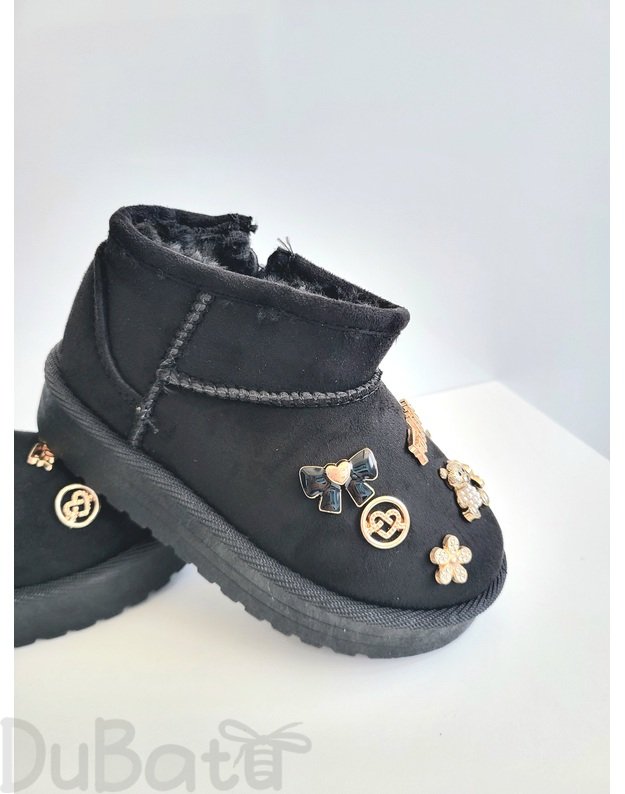 Fashion 25-36 Ugg stiliaus batai su kniedėmis 2